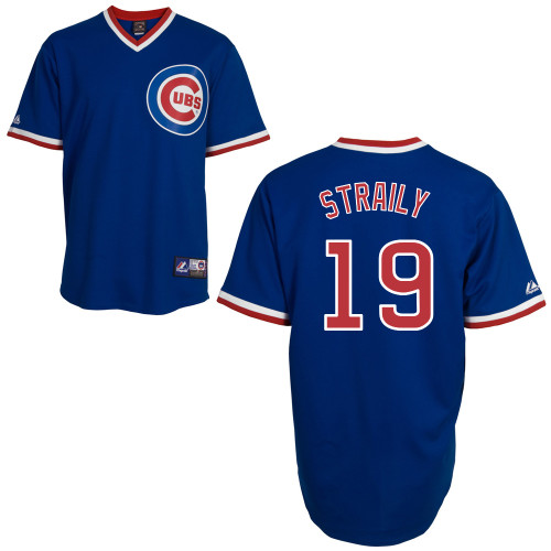 Dan Straily #19 Youth Baseball Jersey-Chicago Cubs Authentic Alternate 2 Blue MLB Jersey
